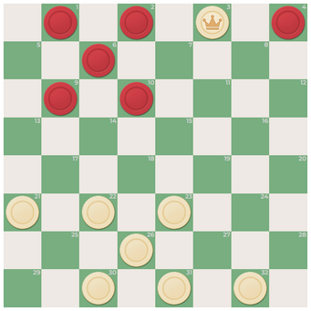 How to play checkers board game 